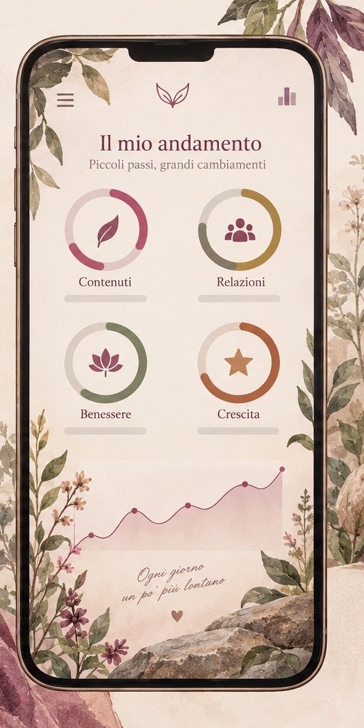 Anteprima della sezione Il mio andamento nella web app del Metodo Fenice